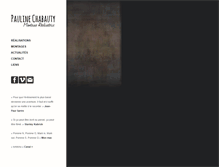 Tablet Screenshot of paulinechabauty.com